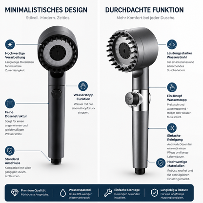 Cleanero - Duschkopf mit Filter